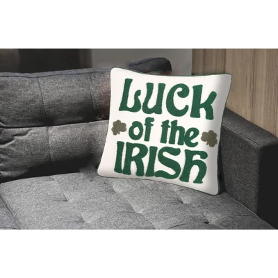 C&F Home 18" X 18" Luck Of The Irish Clover St. Patrick's Pillow 2 C&F Home 18" X 18" Luck Of The Irish Clover St. Patrick's Pillow - Image 2