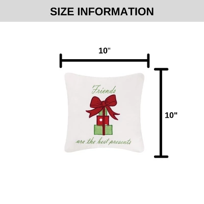 C&F Home 10" X 10" Best Presents Embroidered Pillow 2 C&F Home 10" X 10" Best Presents Embroidered Pillow - Image 2