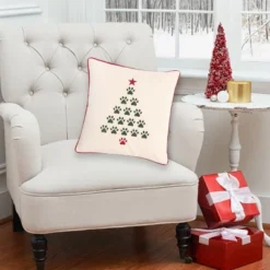 C&F Home 18" X 18" Christmas Tree Paws Embroidered Throw Pillow -C&F Bedding Deals Store GUEST ab2ada93 b87a 4ff0 88c1 4d1b70f07a43