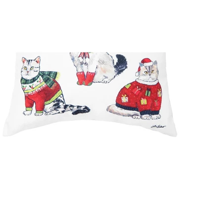 C&F Home Cat Christmas Indoor And Outdoor Throw Pillow 2 C&F Home Cat Christmas Indoor And Outdoor Throw Pillow - Image 2