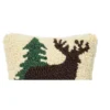 C&F Home 8" X 8" Dear Forest Hooked Petite Throw Pillow