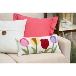 C&F Home 10" X 20" Tulip Garden Hooked Pillow -C&F Bedding Deals Store GUEST b75674ac 421f 4613 b64f f0c2333d2aca