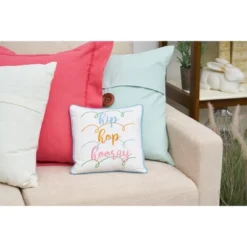 C&F Home 10" X 10" Hip Hop Hooray Embroidered Throw Pillow