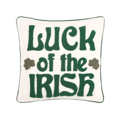 C&F Home 18" X 18" Luck Of The Irish Clover St. Patrick's Pillow 3 C&F Home 18" X 18" Luck Of The Irish Clover St. Patrick's Pillow - Image 3