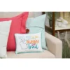 C&F Home 9" X 12" Bunny Trail Embroidered Throw Pillow