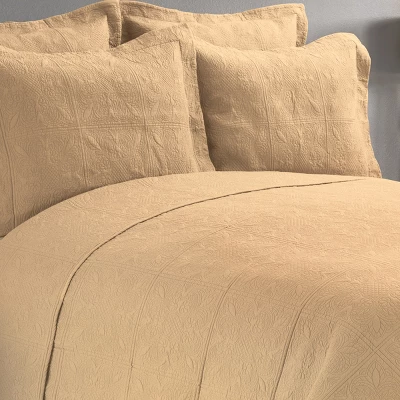 C&F Home 26" X 26" Cornsilk Matelasse Euro Sham 1 C&F Home 26" X 26" Cornsilk Matelasse Euro Sham