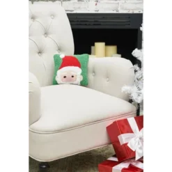 C&F Home Peek-A-Boo Santa Hooked Throw Pillow -C&F Bedding Deals Store GUEST c1847dac 7193 4d59 962d a6a03ebb47d2