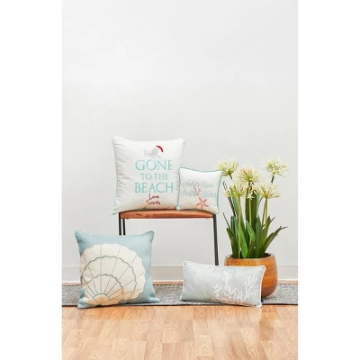 C&F Home 18" X 18" Shell Burlap Applique Throw Pillow 5 C&F Home 18" X 18" Shell Burlap Applique Throw Pillow - Image 5