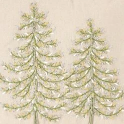 C&F Home Winter Garden Ribbon Art Tree 16" X 16" Throw Pillow