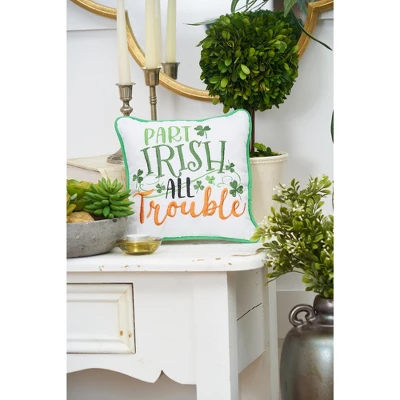 C&F Home 10" X 10" Part Irish All Trouble Embroidered Throw Pillow 2 C&F Home 10" X 10" Part Irish All Trouble Embroidered Throw Pillow - Image 2