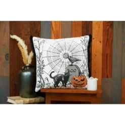 C&F Home 18" X 18" Jol Boo Spider Web Halloween Printed Throw Pillow -C&F Bedding Deals Store GUEST cb20f54e 43db 404f 8a82 5962d607a260