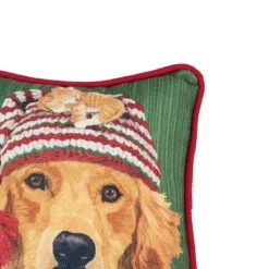 C&F Home 8" X 8" Winter Dog Petite Christmas Petite Printed Throw Pillow -C&F Bedding Deals Store GUEST cebfab83 5767 4cd8 8f32 664c3a60ba5d