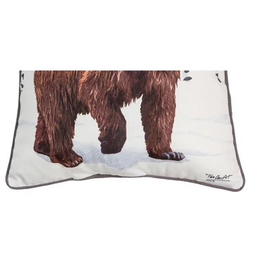 C&F Home Winter Bear 18" X 18" Throw Pillow 2 C&F Home Winter Bear 18" X 18" Throw Pillow - Image 2