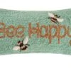 C&F Home 10" X 20" Bee Happy Spring Hooked Throw Pillow