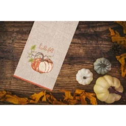 C&F Home 18" X 27" Harvest Time Pumpkin Fall Embellished Flour Sack Kitchen Towel -C&F Bedding Deals Store GUEST d778af34 061a 4106 9c8e f6aa310c66a1