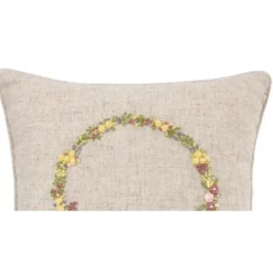 C&F Home 16" X 16" Spring Wreath Throw Pillow