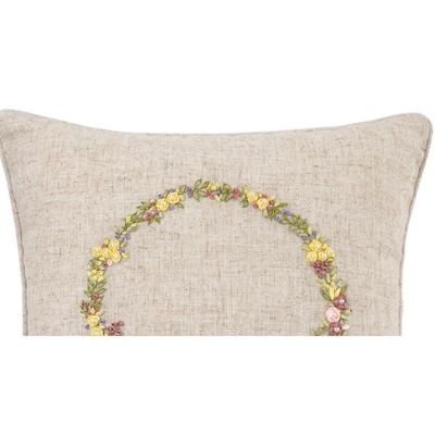 C&F Home 16" X 16" Spring Wreath Throw Pillow 1 C&F Home 16" X 16" Spring Wreath Throw Pillow