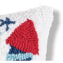 C&F Home 8" X 8" Fireworks Red White And Blue Hooked Americana July 4th Throw Pillow -C&F Bedding Deals Store GUEST e4b084ca 6a5d 4307 bf21 3a2bcc79a8fc