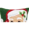 C&F Home Santa Claus Hooked Throw Pillow