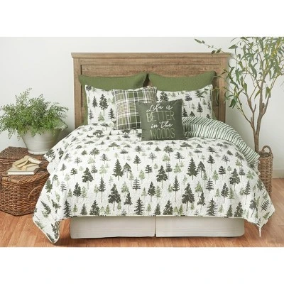 C&F Home 18" X 18" Dawson Green Plaid Spring Woven Throw Pillow 3 C&F Home 18" X 18" Dawson Green Plaid Spring Woven Throw Pillow - Image 3