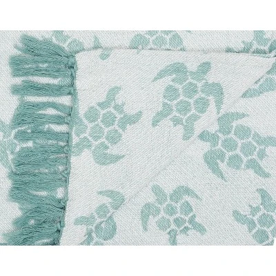 C&F Home Chenille Sea Turtles Woven 50" X 60" Throw Blanket 3 C&F Home Chenille Sea Turtles Woven 50" X 60" Throw Blanket - Image 3