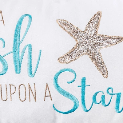 C&F Home 12" X 24" Wish Upon A Starfish Embroidered Throw Pillow 2 C&F Home 12" X 24" Wish Upon A Starfish Embroidered Throw Pillow - Image 2
