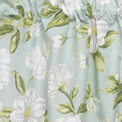 C&F Home Magnolia Garden White Valance Set Of 2 2 C&F Home Magnolia Garden White Valance Set Of 2 - Image 2