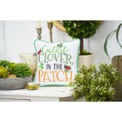 C&F Home 10" X 10" Cutest Clover In The Patch Embroidered Throw Pillow 6 C&F Home 10" X 10" Cutest Clover In The Patch Embroidered Throw Pillow -C&F Bedding Deals Store GUEST ed365f7b 746e 4710 9309 9e89831af984