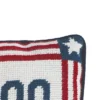 C&F Home 6.5" X 9" 2000 July 4th Needlepoint Petite Throw Pillow