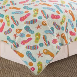 C&F Home Flip Flop Life Coastal Beach Theme Quilt Beach Mini Set -C&F Bedding Deals Store GUEST f15360c3 42fc 48ae 9890 770e50c04658