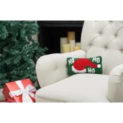 C&F Home 6" X 12" HoHoHo Hat Hooked Petite Christmas Holiday Throw Pillow -C&F Bedding Deals Store GUEST f9deddda 3722 4cc6 87bf da8bfeb2f2b5