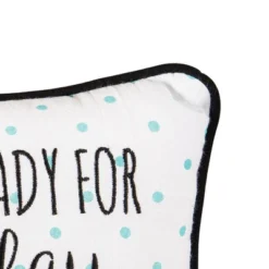 C&F Home 10" X 10" Monday Sunday Embroidered Throw Pillow