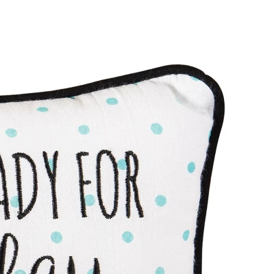 C&F Home 10" X 10" Monday Sunday Embroidered Throw Pillow 1 C&F Home 10" X 10" Monday Sunday Embroidered Throw Pillow