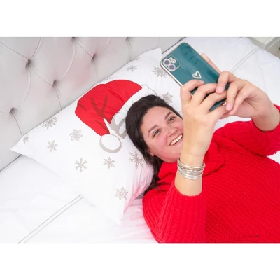 C&F Home 20" X 30" Santa Hat Christmas Holiday Pillowcase 4 C&F Home 20" X 30" Santa Hat Christmas Holiday Pillowcase - Image 4