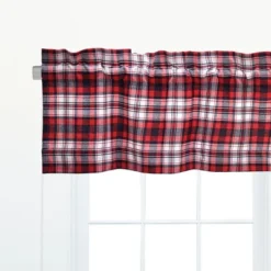 C&F Home Fireside Plaid Red Valance Collection